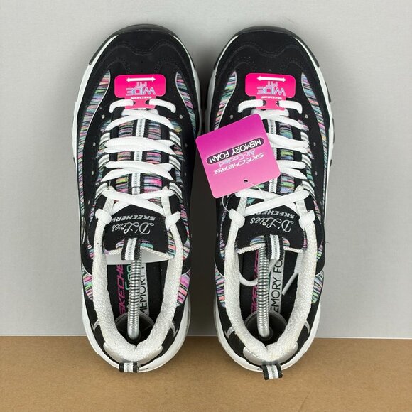 Skechers D'Lites Interlude Walking Shoes Womens 7.5 Wide Suede Multicolor - Picture 9 of 10